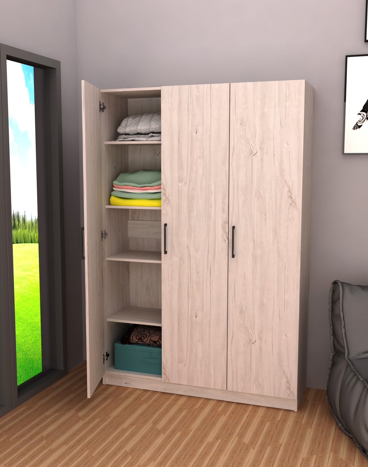 Armoire de rangement White Oak