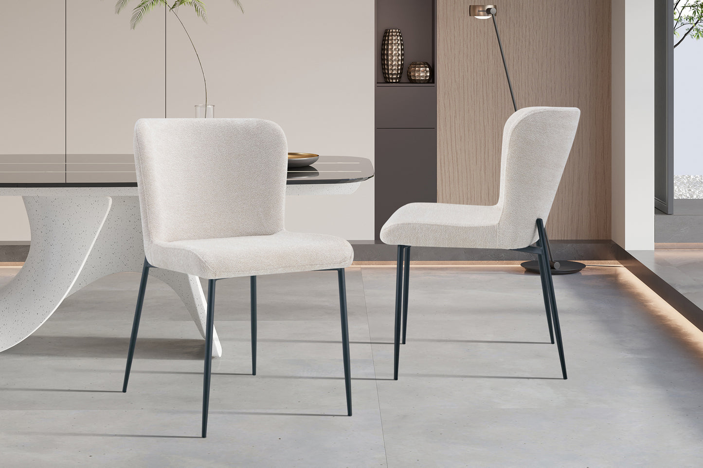 Chaise 'Lisa' Bouclé
