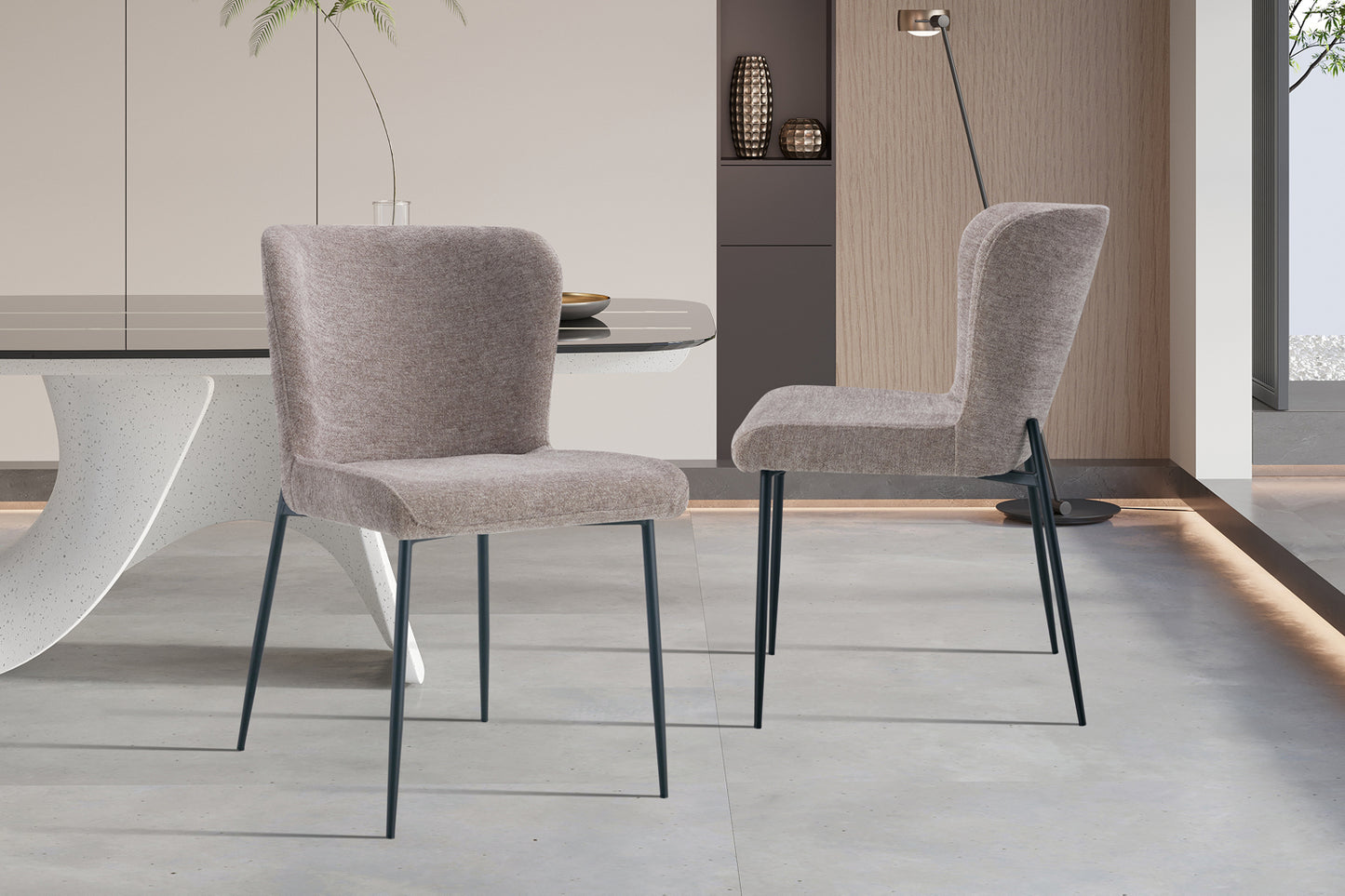 Chaise 'Lisa' Bouclé