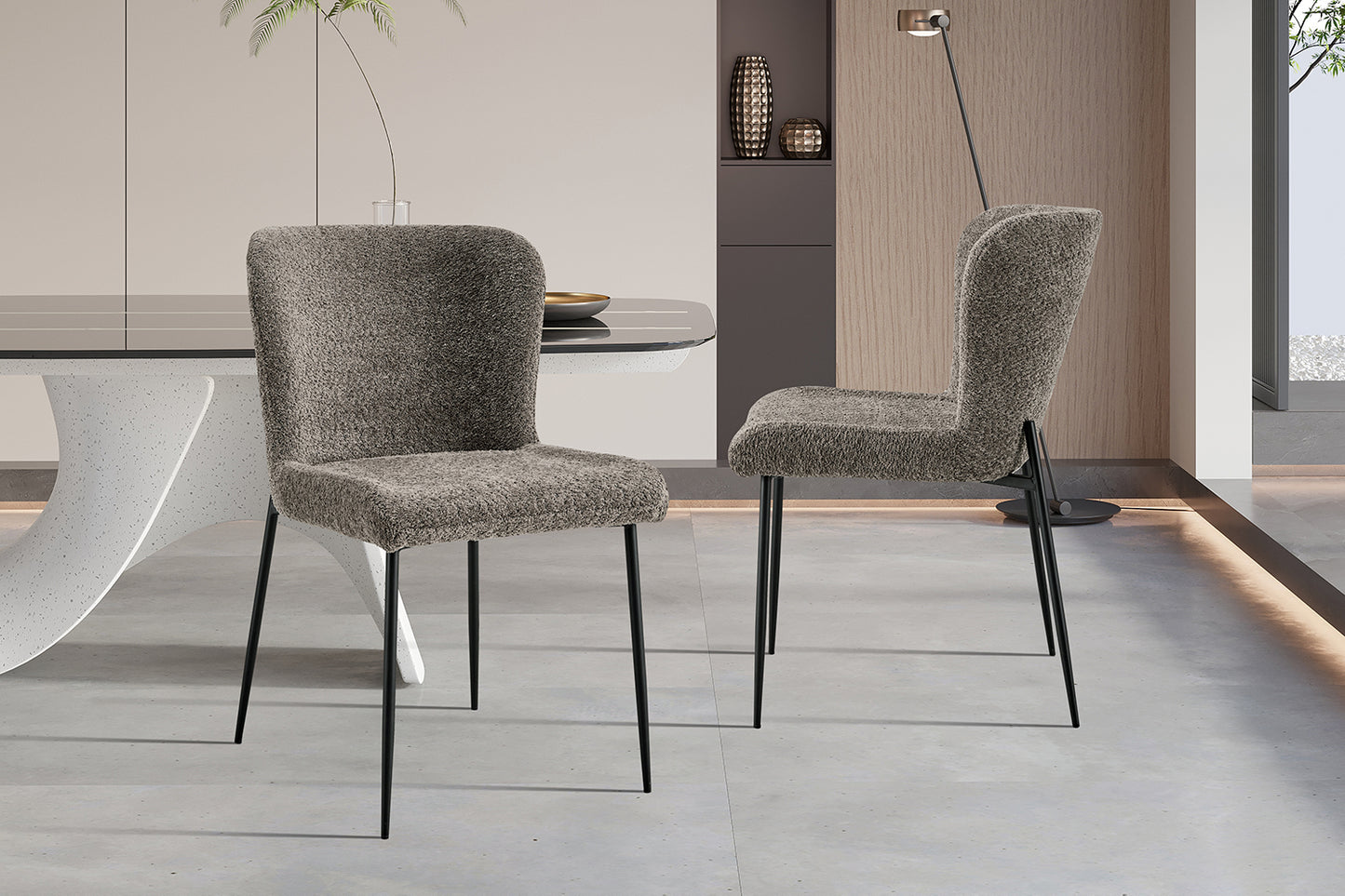Chaise 'Lisa' Bouclé