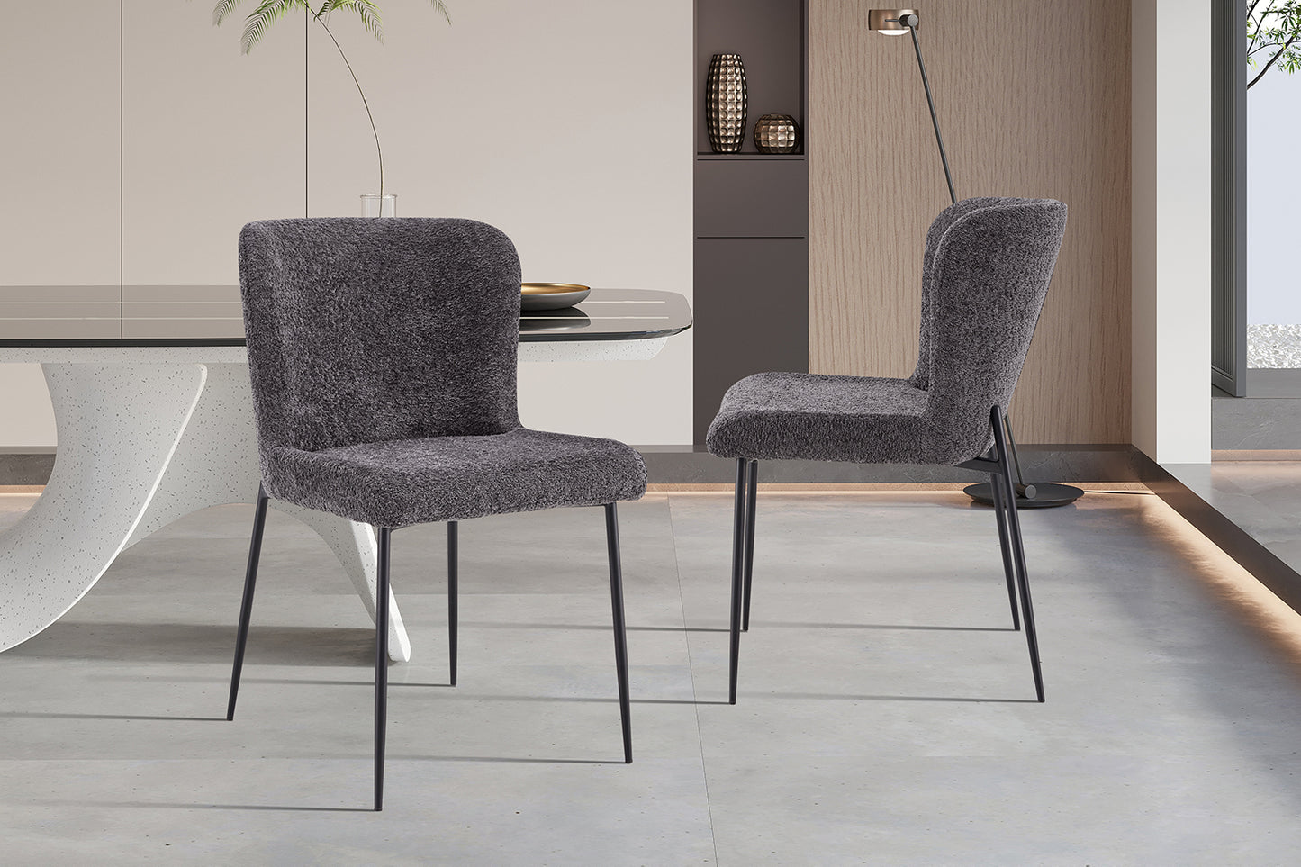Chaise 'Lisa' Bouclé