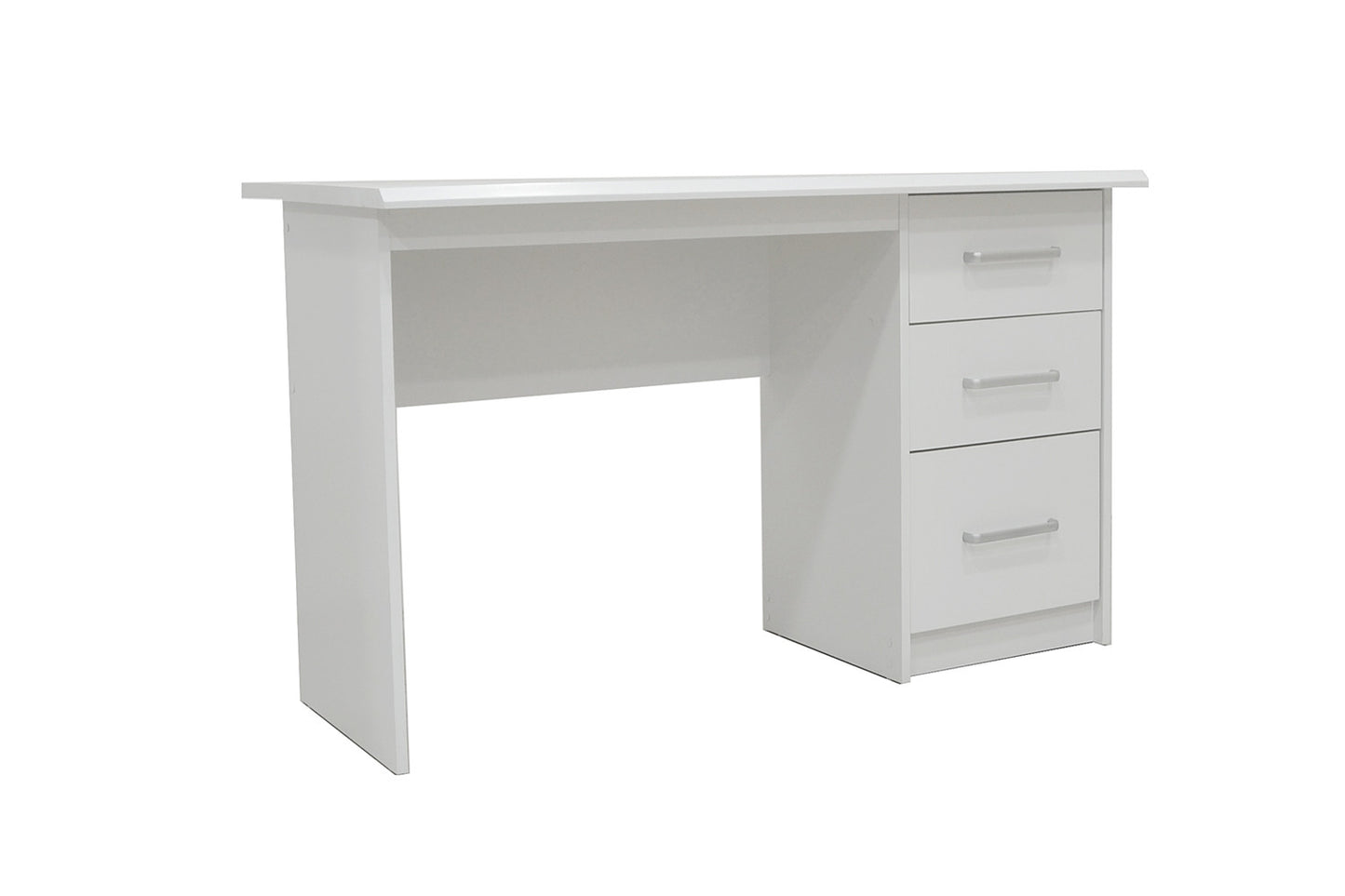 Bureau 'Mateo' 3 tiroirs Blanc