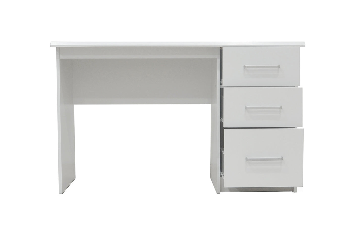 Bureau 'Mateo' 3 tiroirs Blanc