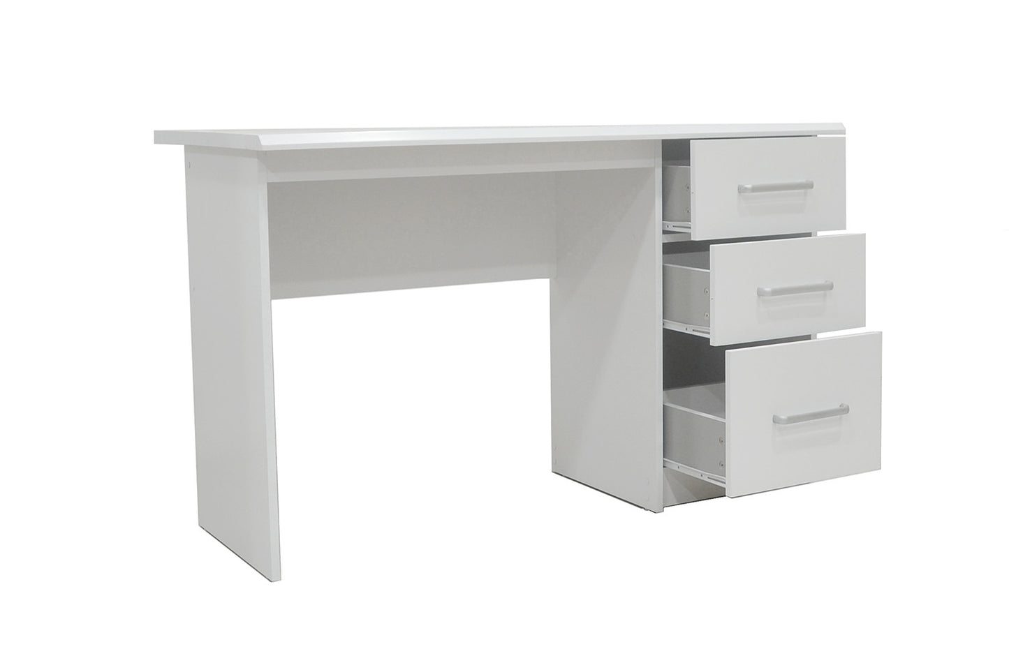 Bureau 'Mateo' 3 tiroirs Blanc