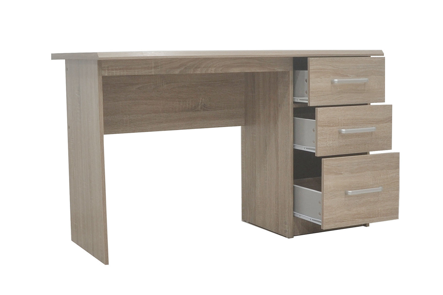 Bureau 'Mateo' 3 tiroirs Blanc