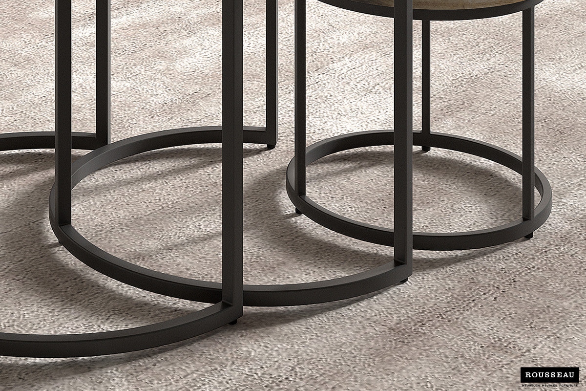Table gigogne 'Leo' 3 pièces