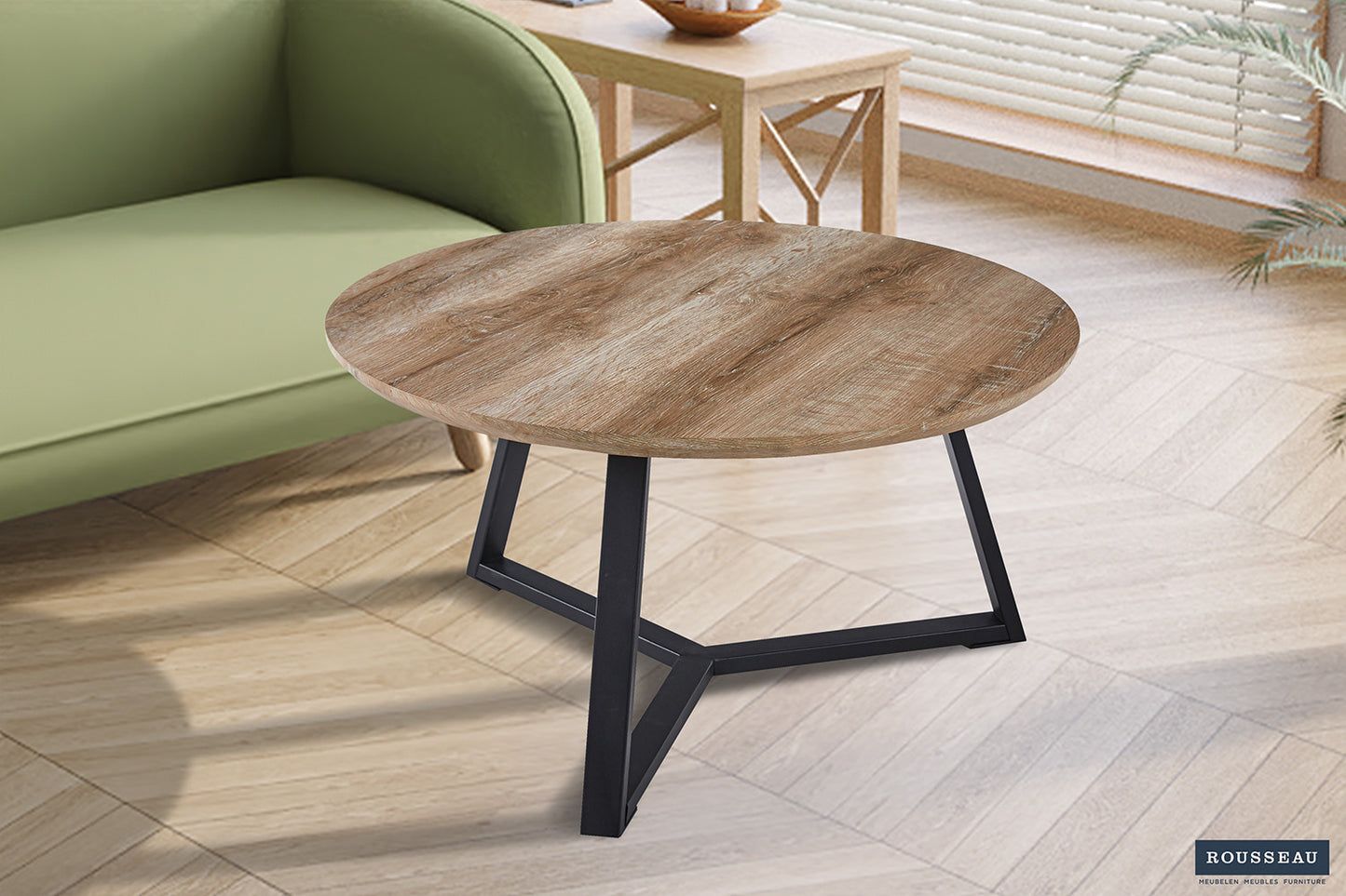 Table basse 'Paso 3' Décor Chêne Vieilli