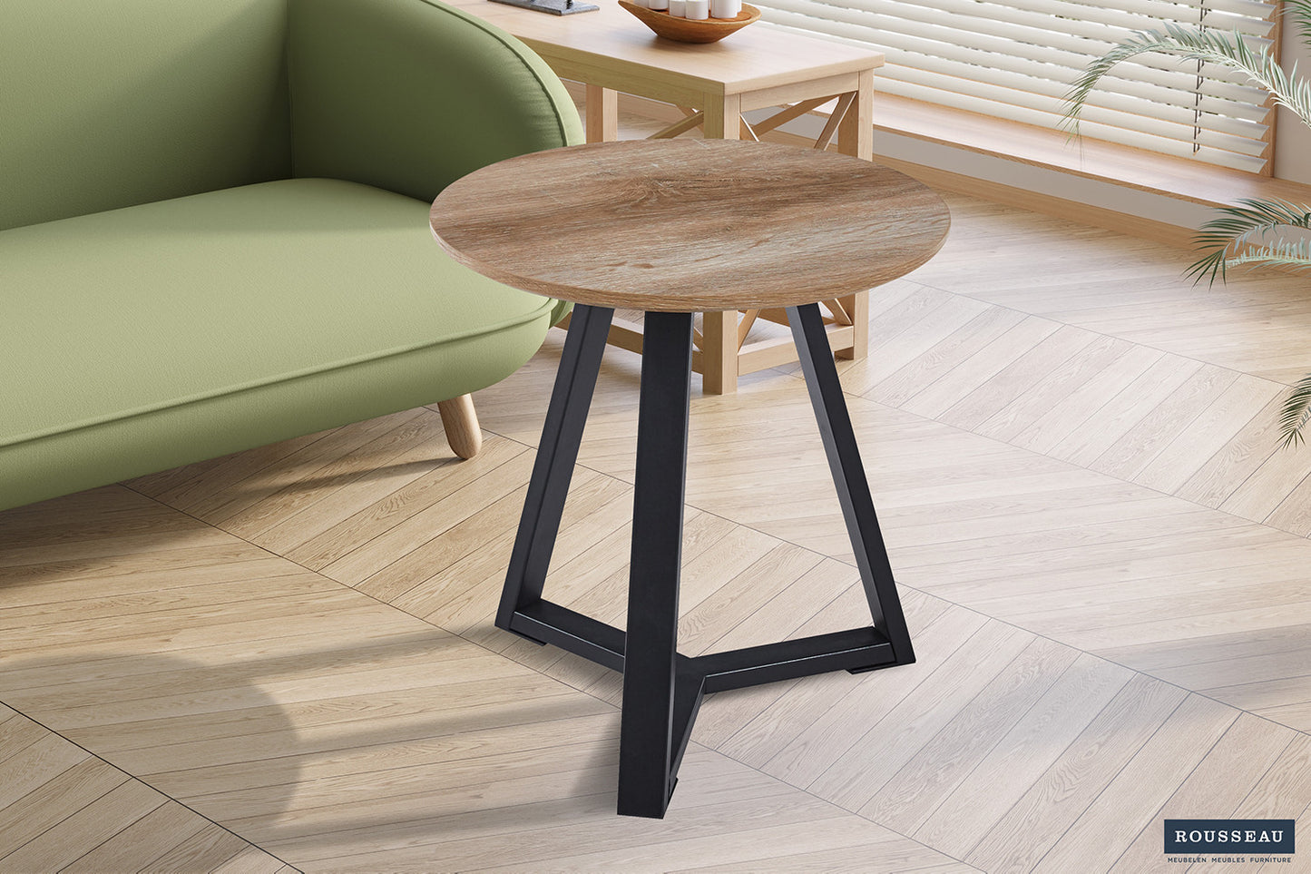 Table basse 'Paso 3' Décor Chêne Vieilli