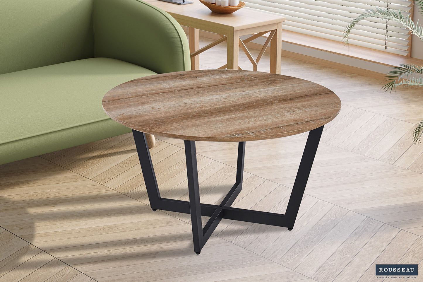Table basse 'Paso 3' Décor Chêne Vieilli