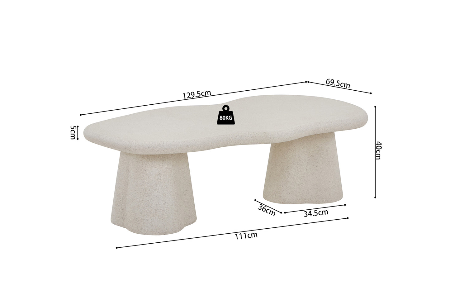 Table Basse Faro 130cm