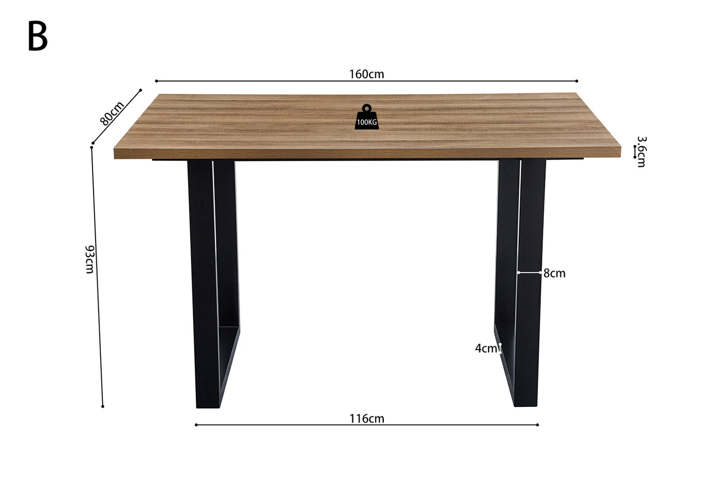 Table de comptoir 'Alexander'