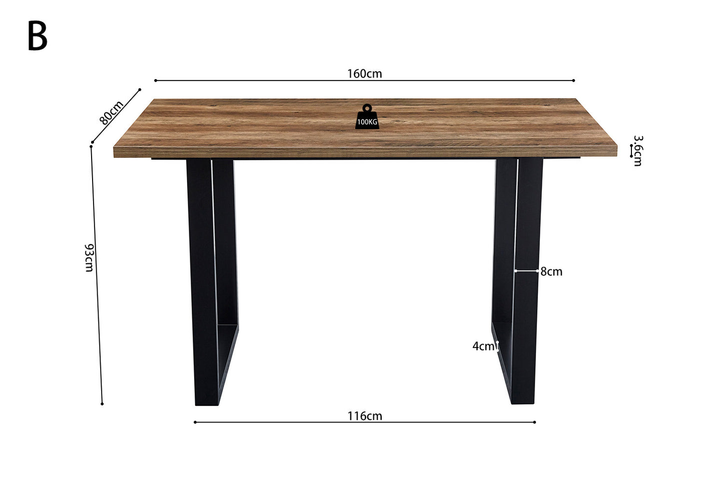 Table de comptoir 'Alexander'