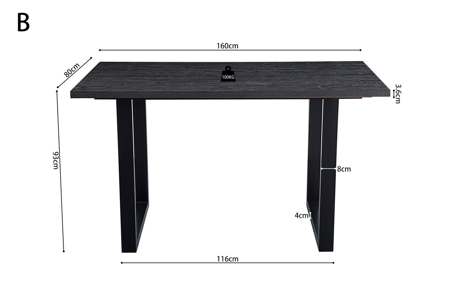Table de comptoir 'Alexander'