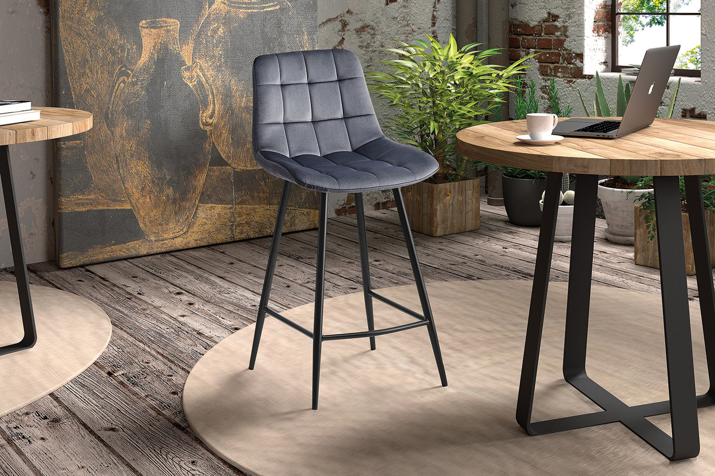 Chaise de comptoir 'Juta'