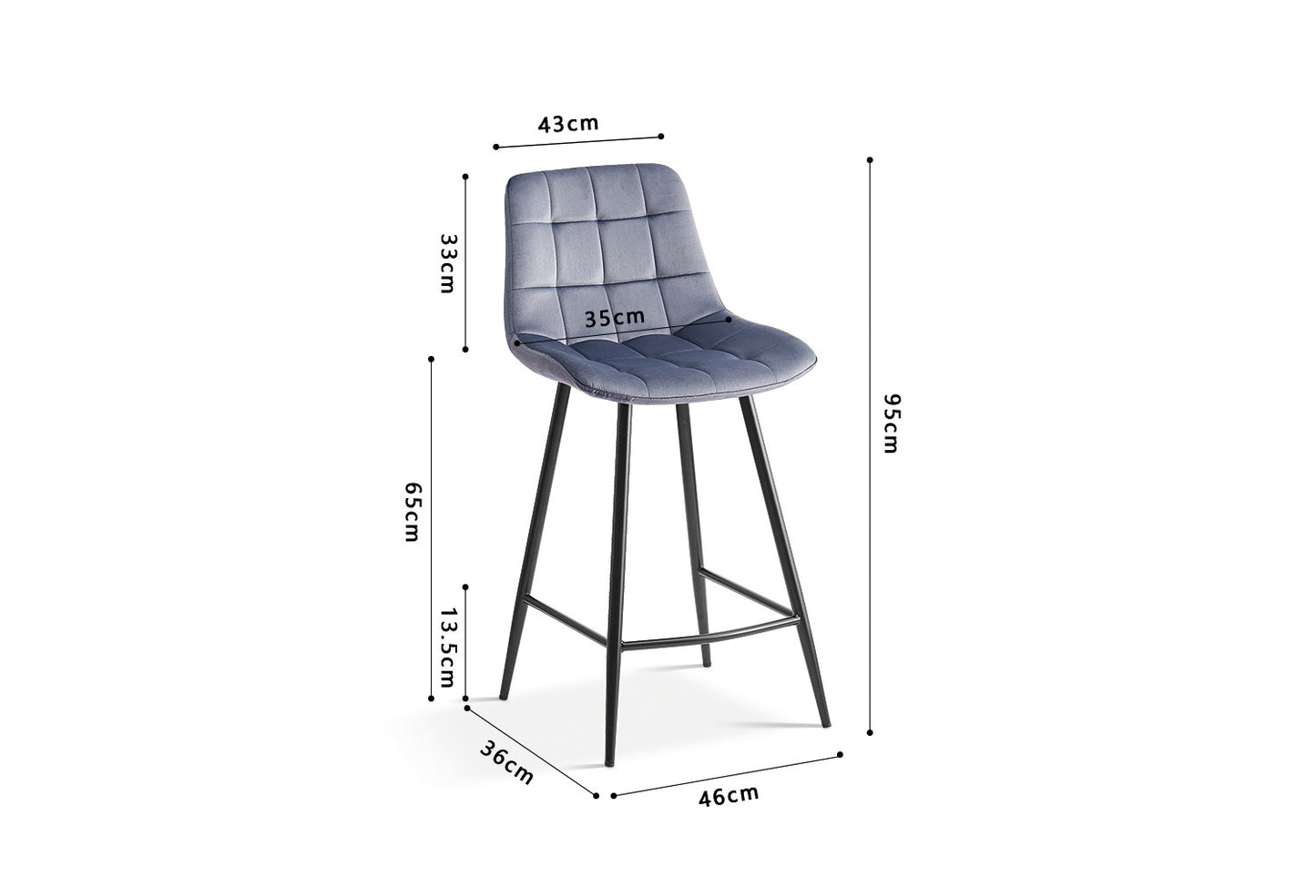 Chaise de comptoir 'Juta'