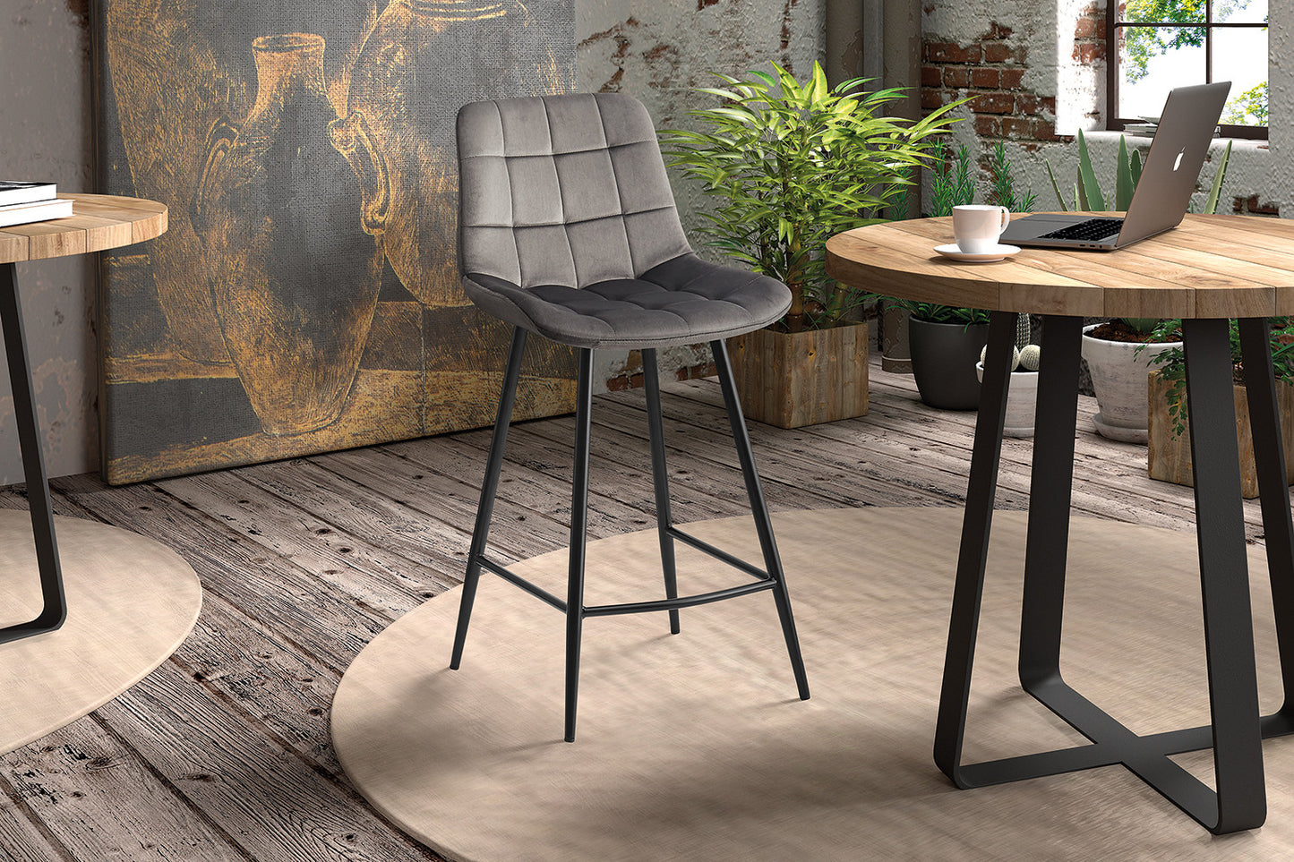 Chaise de comptoir 'Juta'