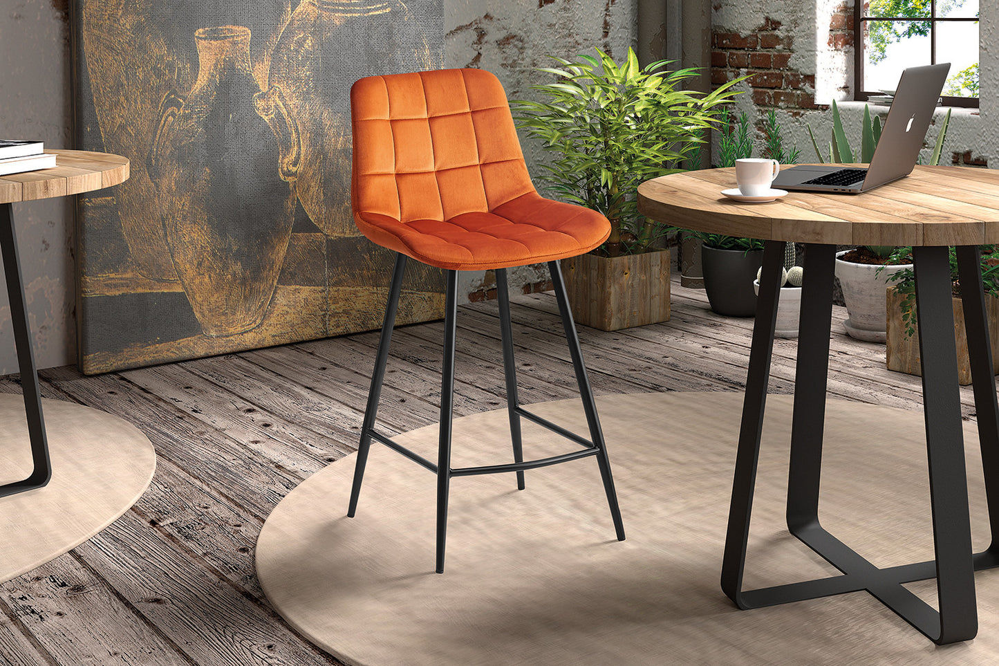 Chaise de comptoir 'Juta'