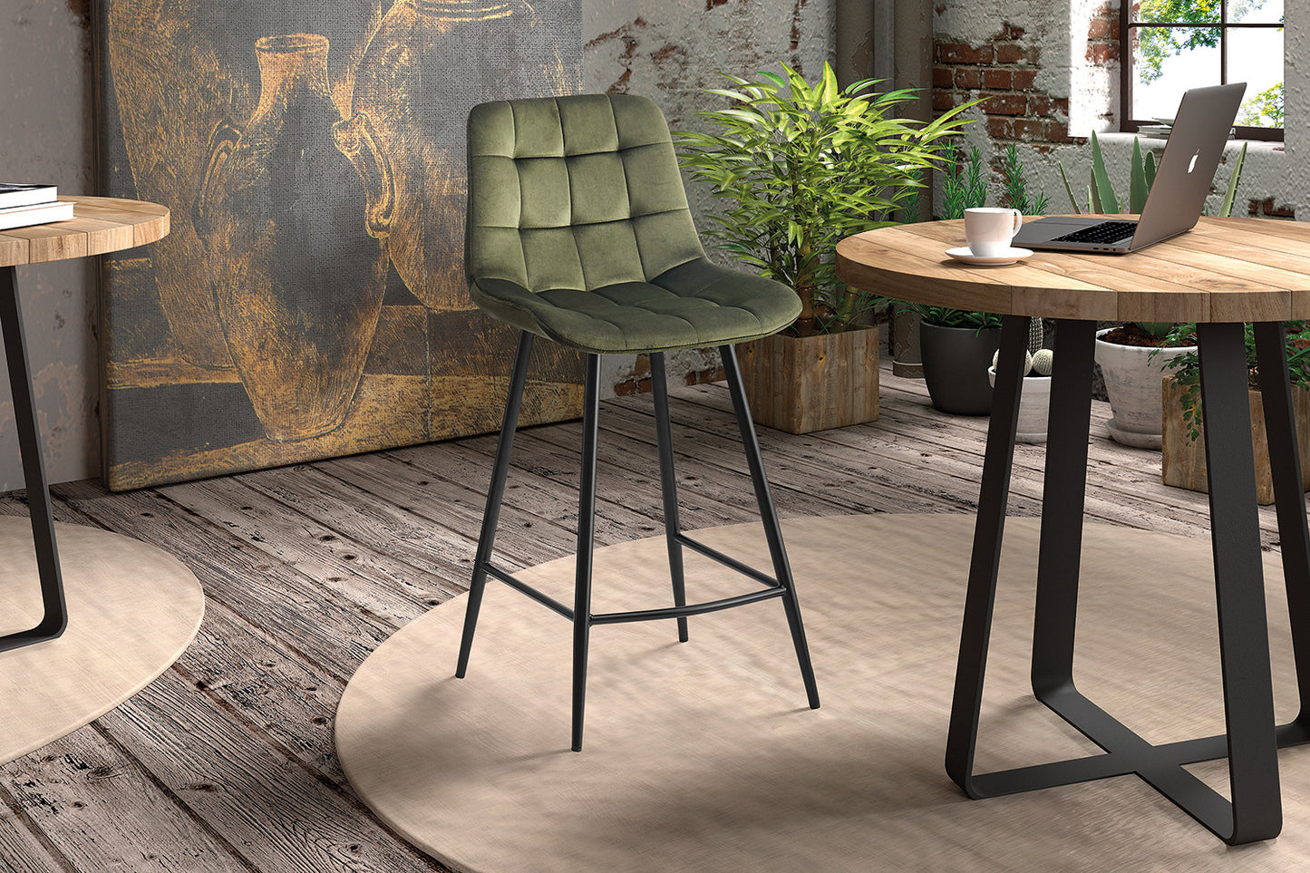 Chaise de comptoir 'Juta'