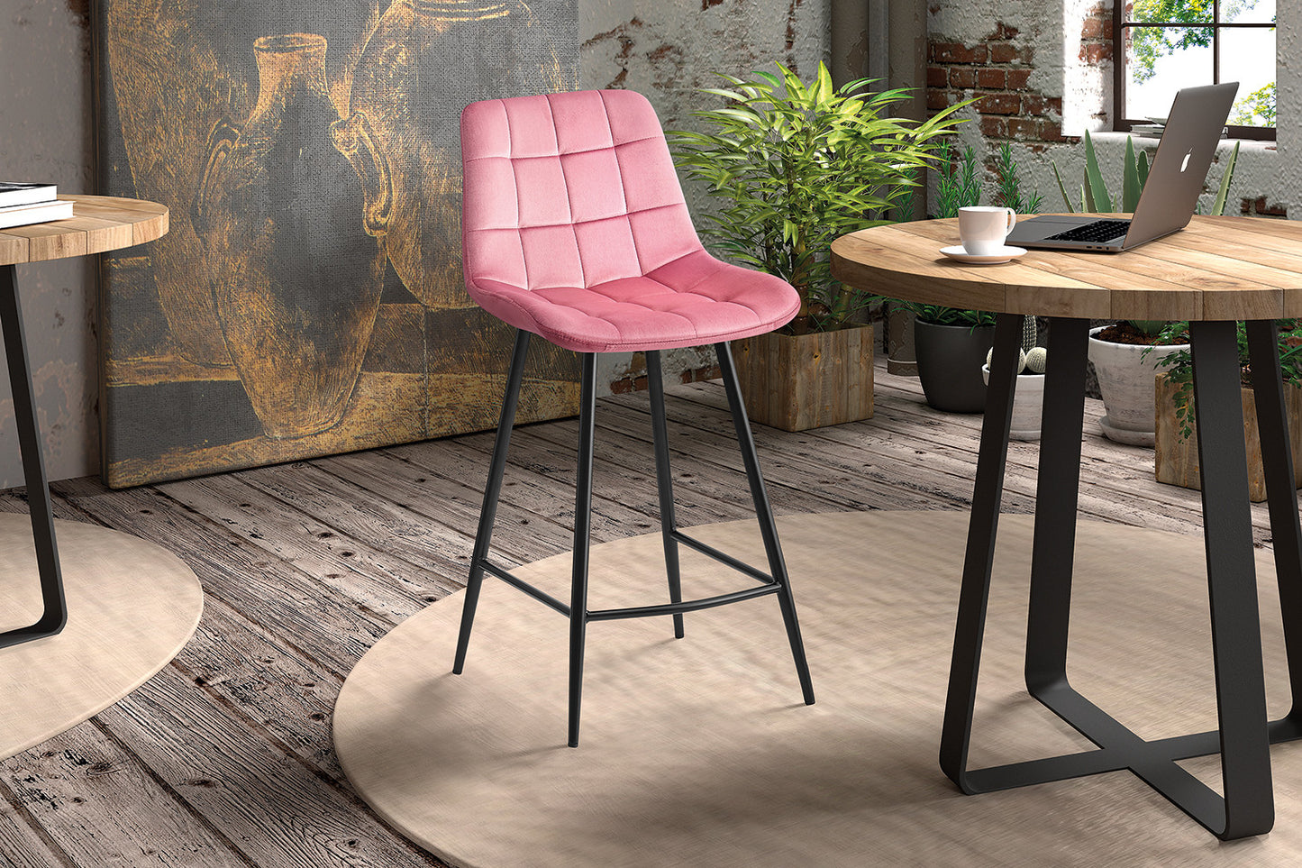 Chaise de comptoir 'Juta'