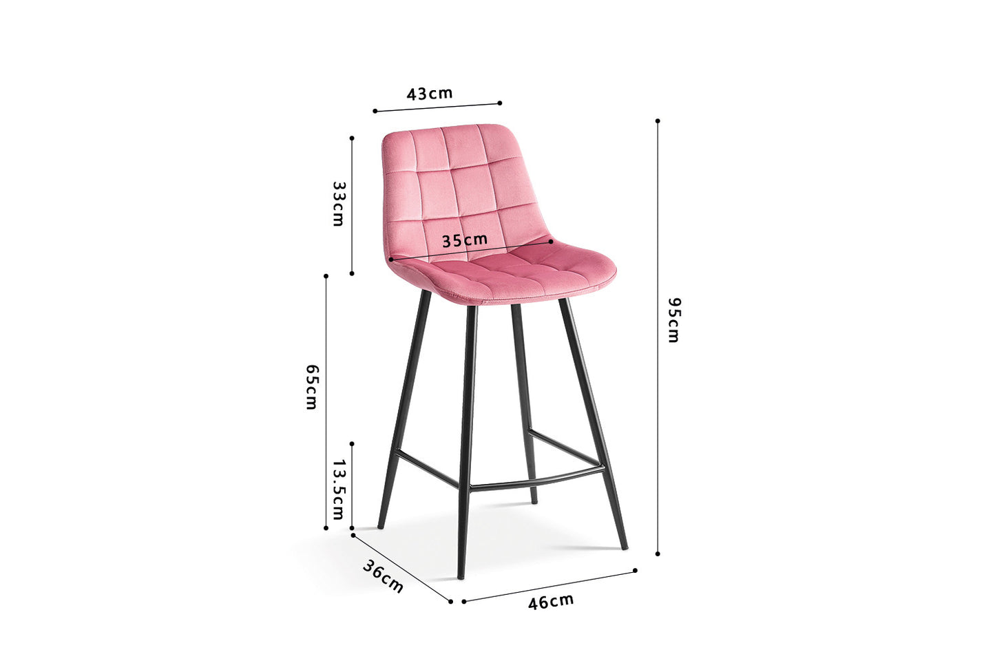 Chaise de comptoir 'Juta'