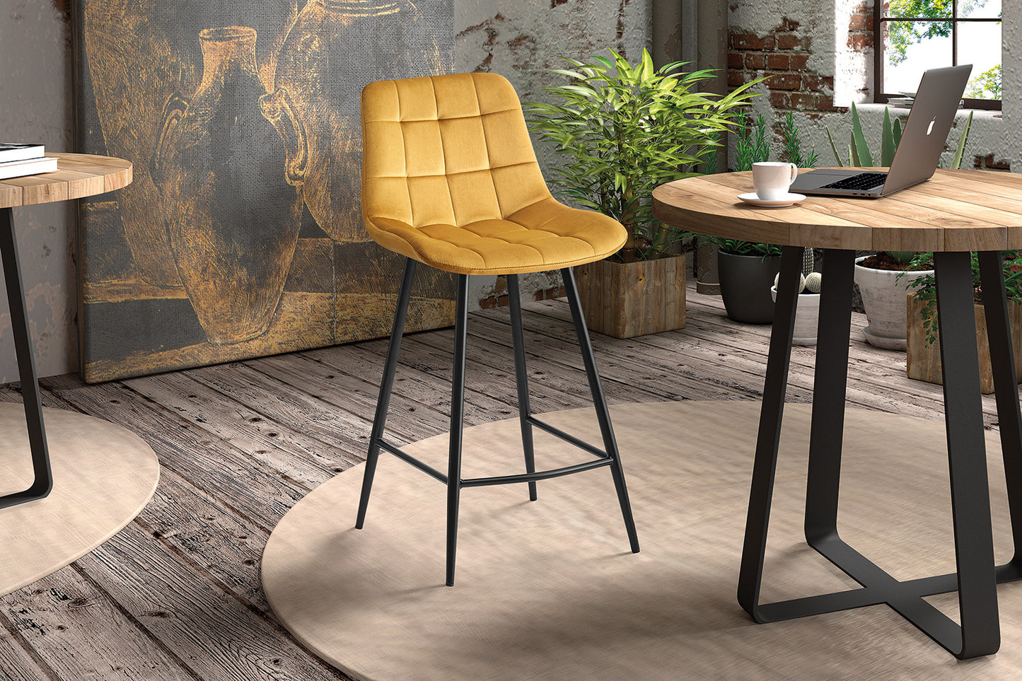 Chaise de comptoir 'Juta'