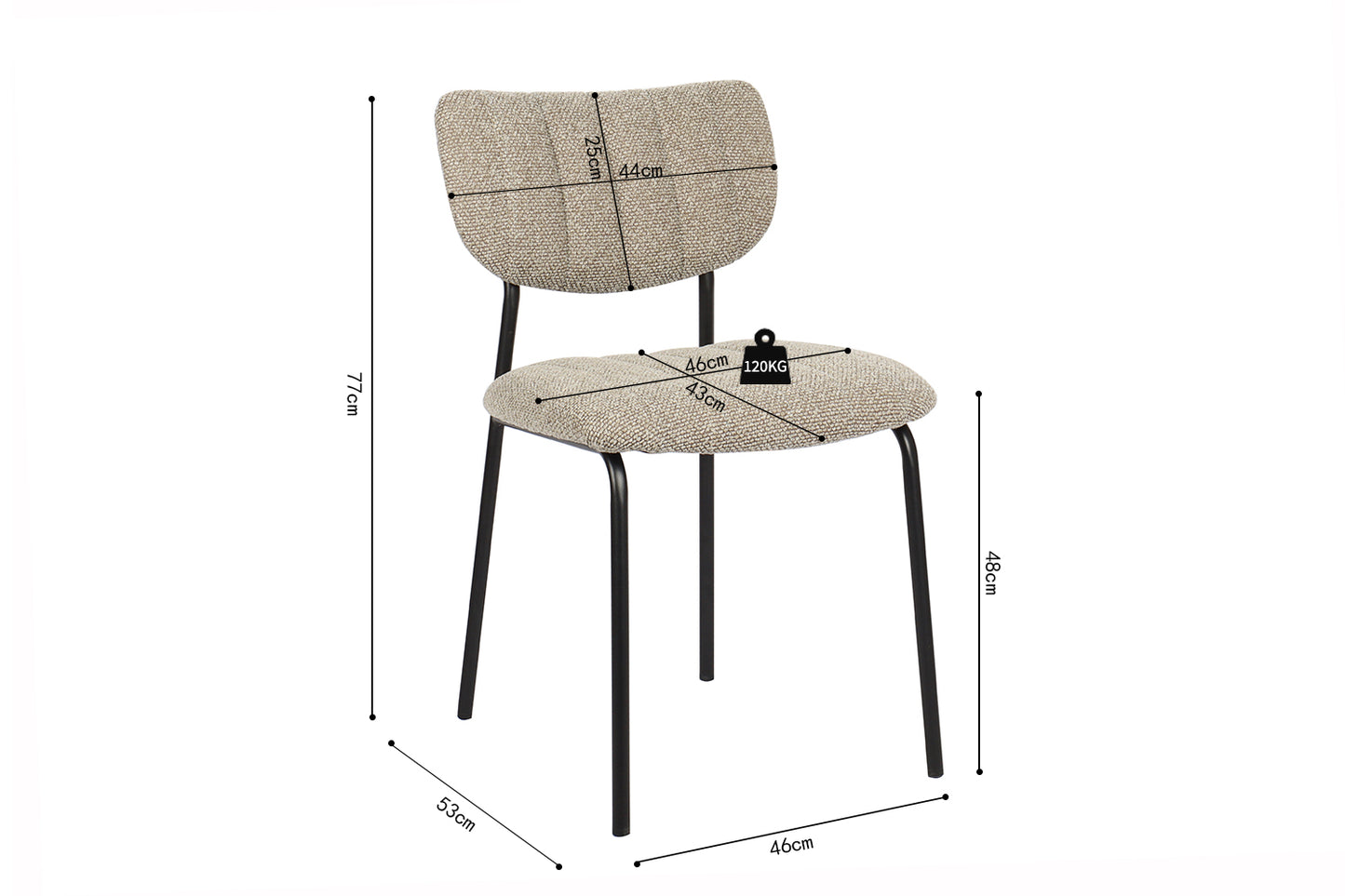Chaise 'Antura' Tissus