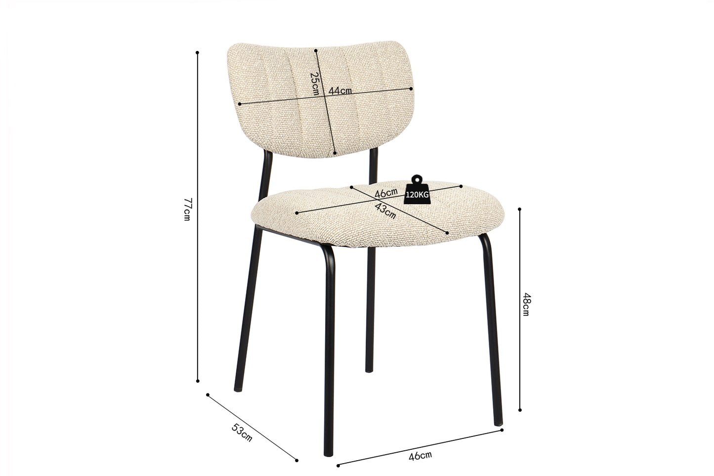 Chaise 'Antura' Tissus