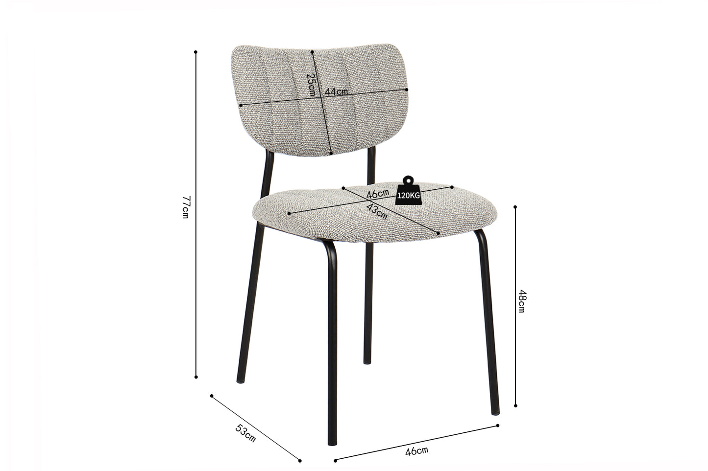 Chaise 'Antura' Tissus