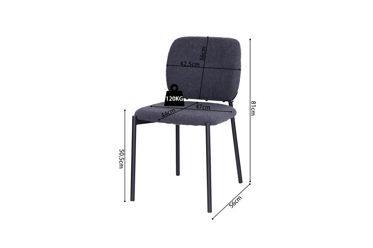 Chaise 'Sophia' Tissu