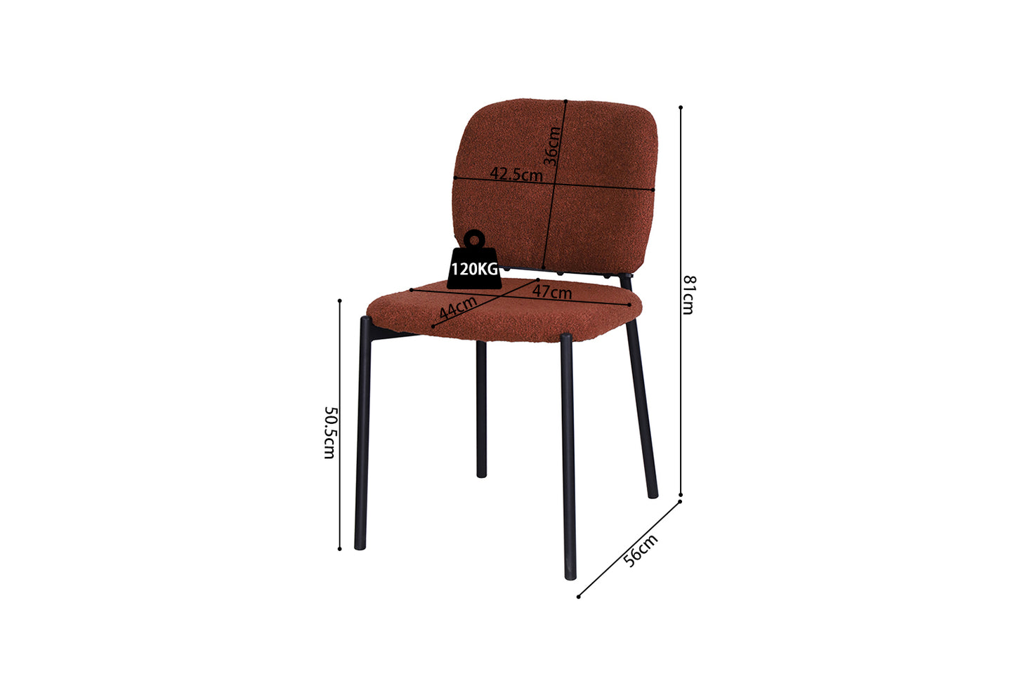 Chaise 'Sophia' Tissu