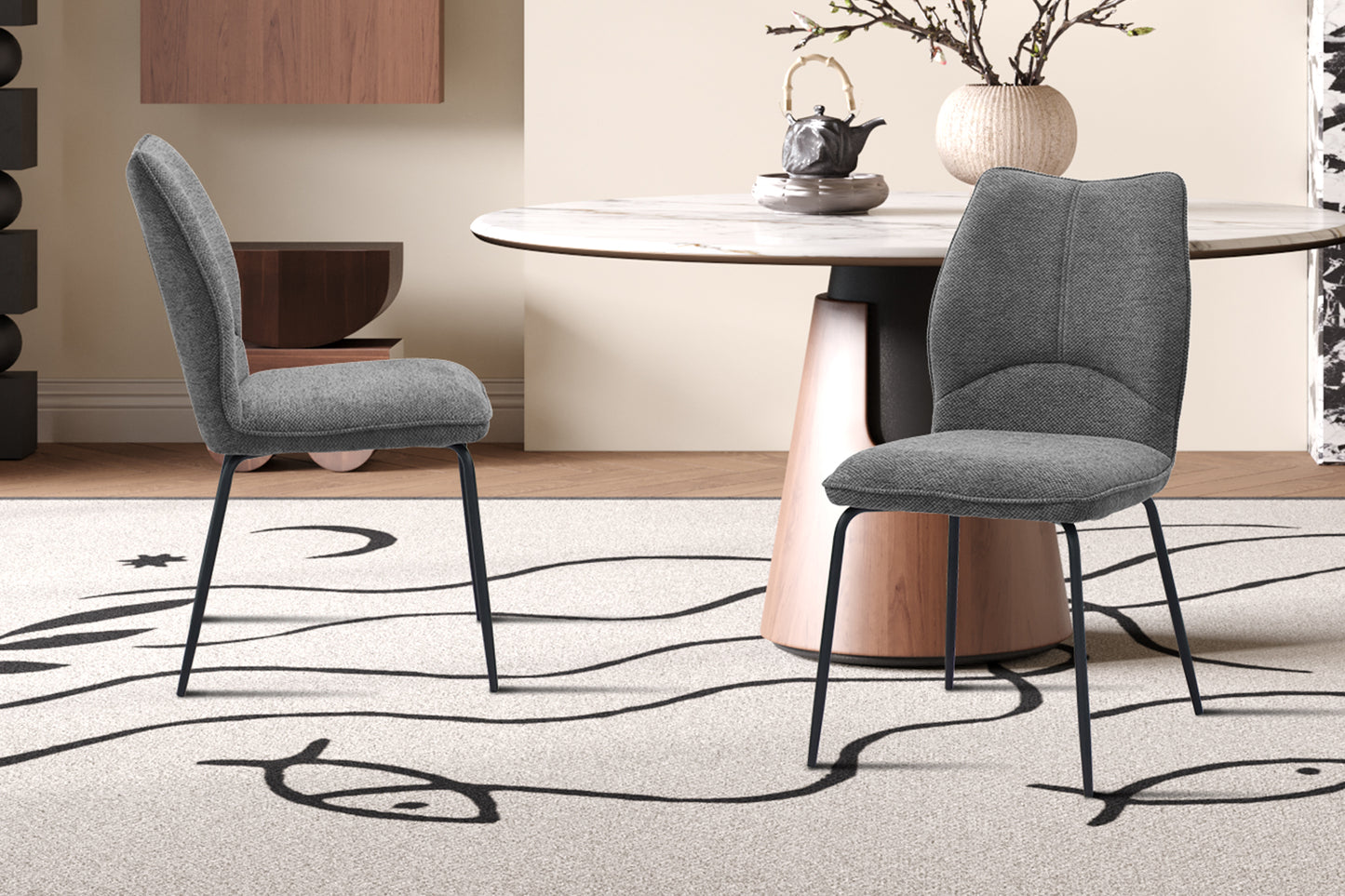 Chaise 'Lara' Tissus