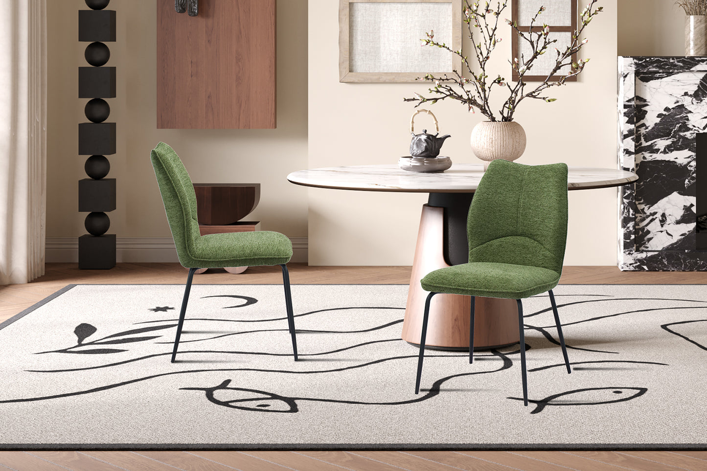 Chaise 'Lara' Tissus