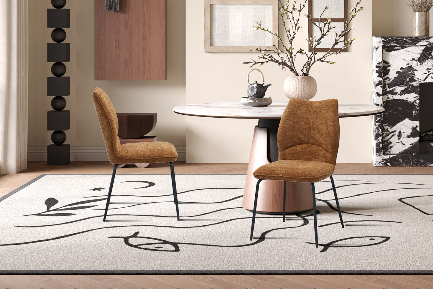 Chaise 'Lara' Tissus
