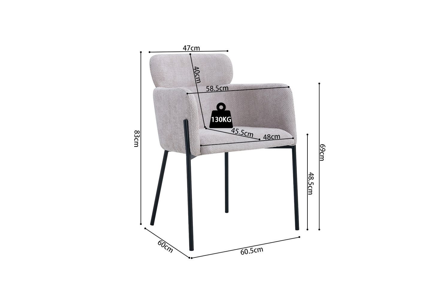 Chaise NAOMI