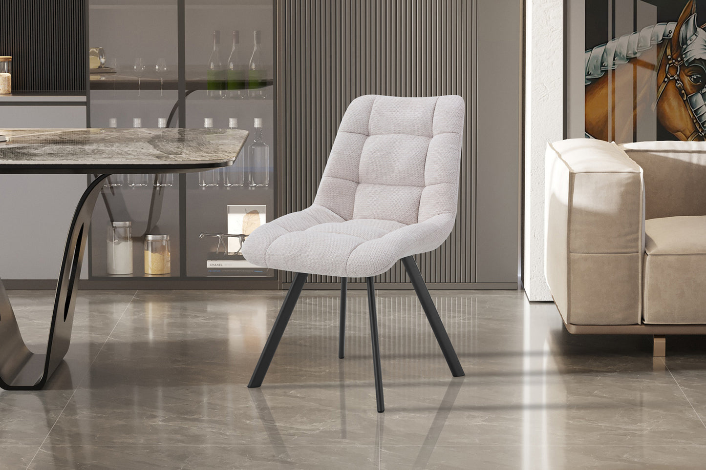 Chaise 'Lizzy' Tissus