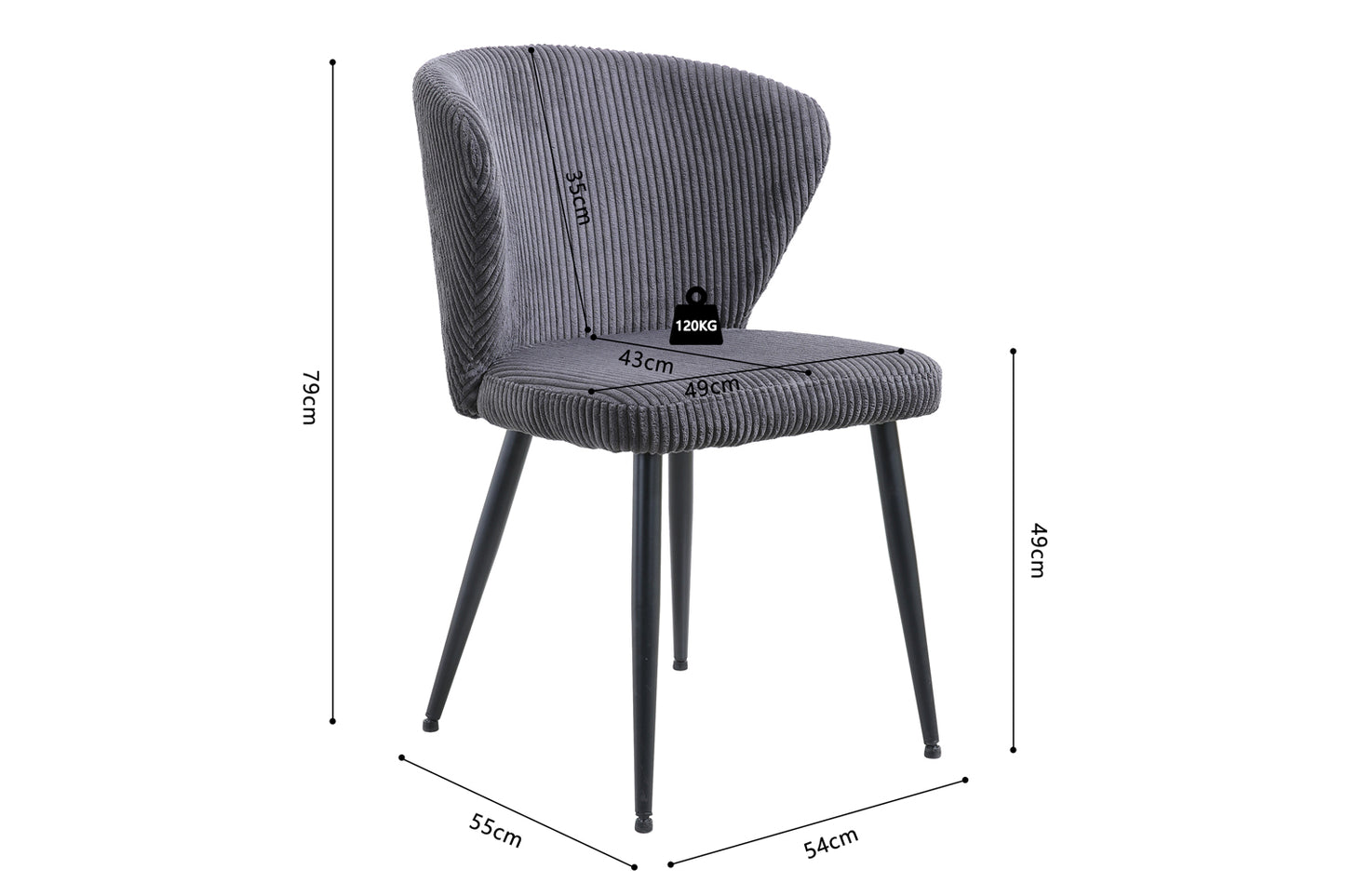 Chaise 'Ariba' Tissus