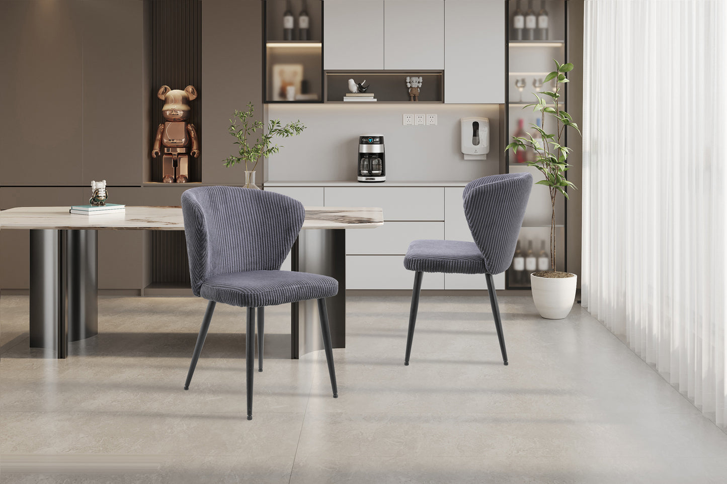 Chaise 'Tornado' Corduroy