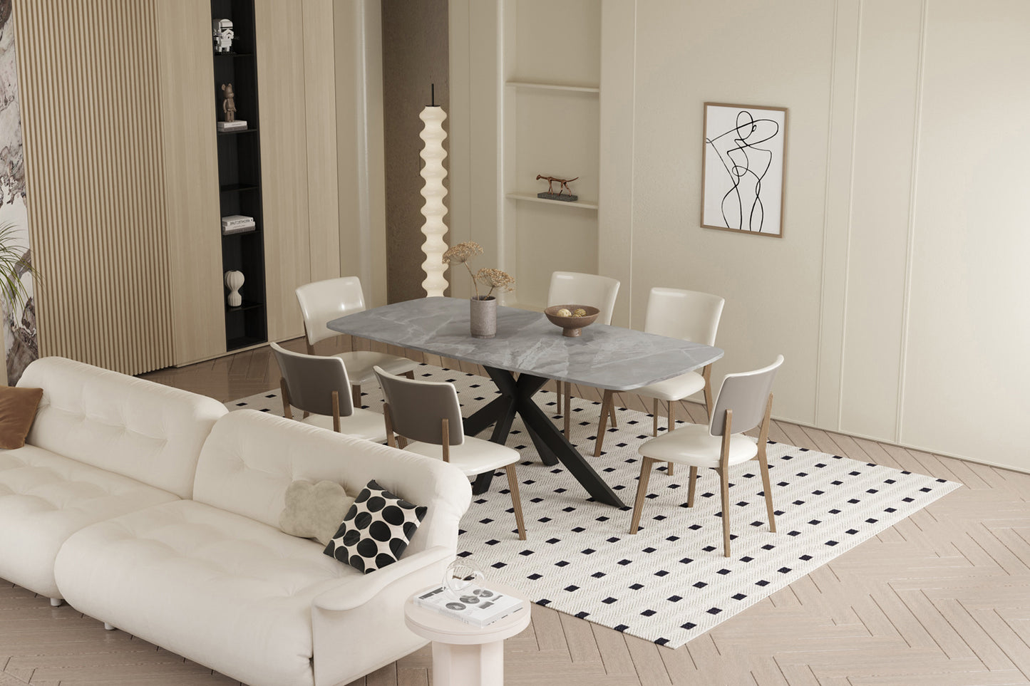 Table APOLLO 180cm Rectangle Ovale