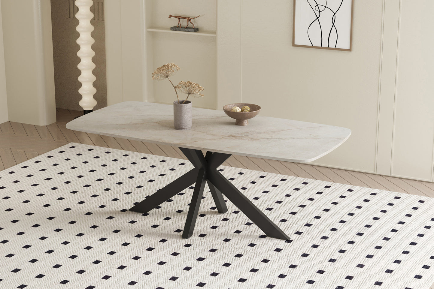 Table APOLLO 180cm Rectangle Ovale