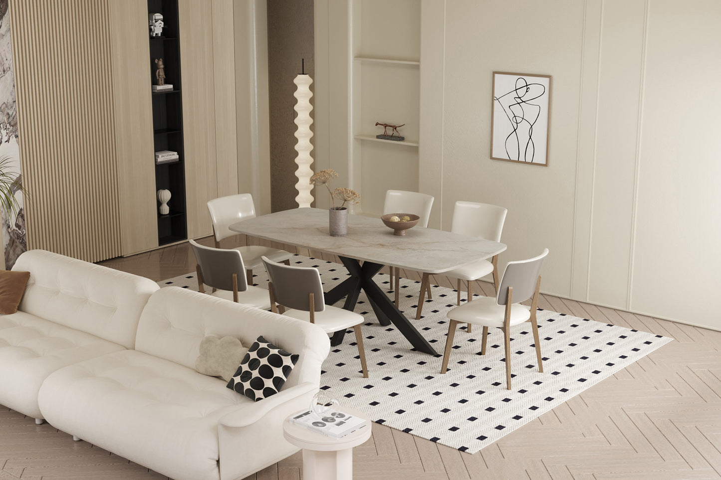 Table APOLLO 180cm Rectangle Ovale