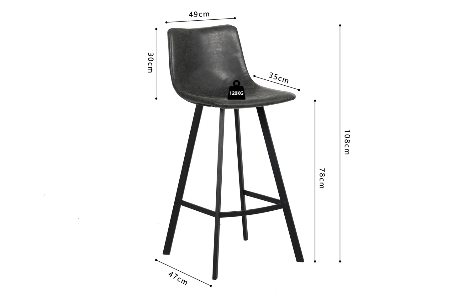 Tabouret de bar OZAN