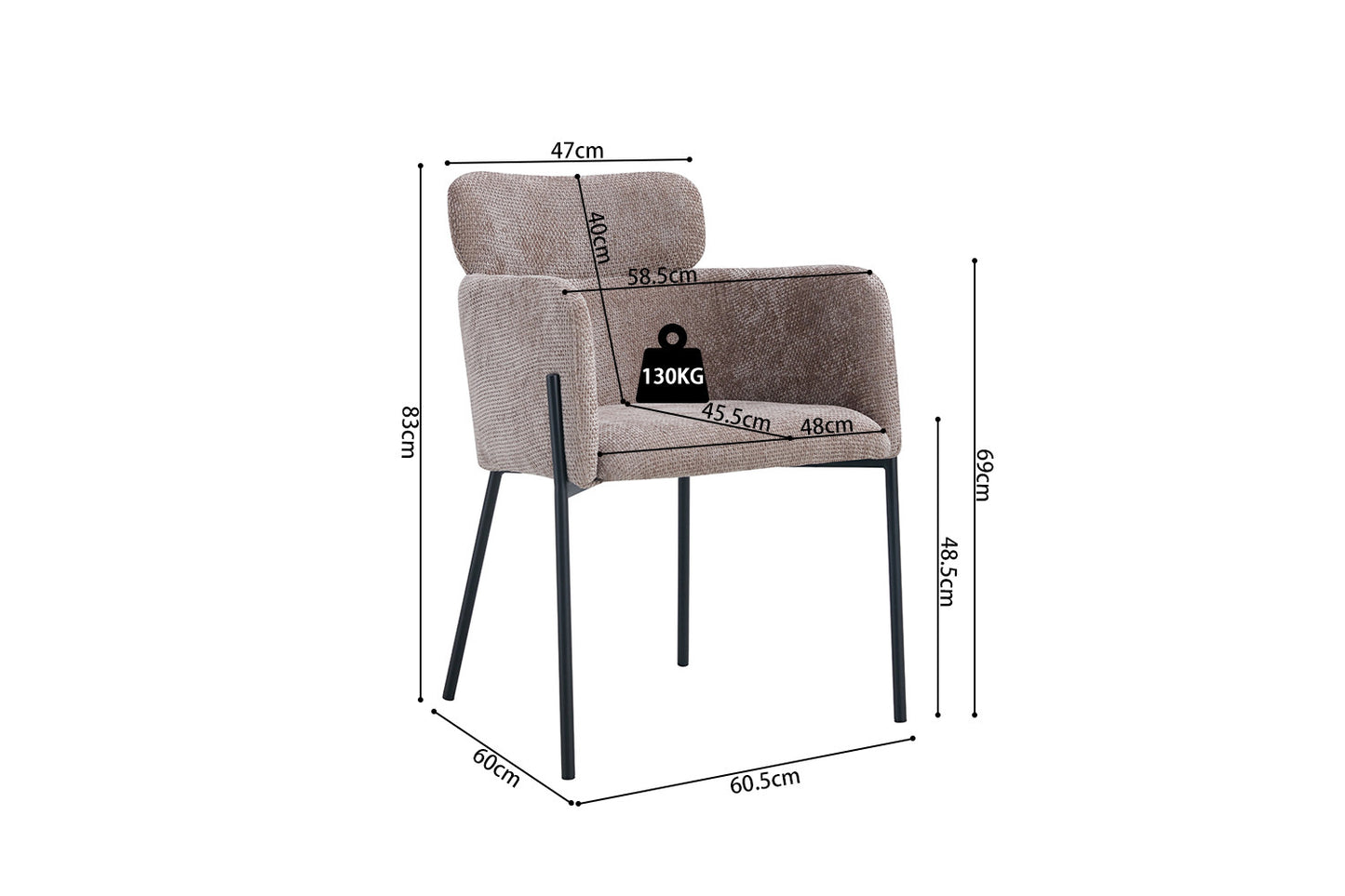 Chaise NAOMI