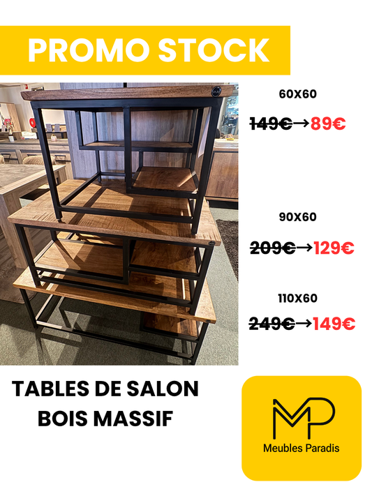 Tables de Salon BOIS MASSIF