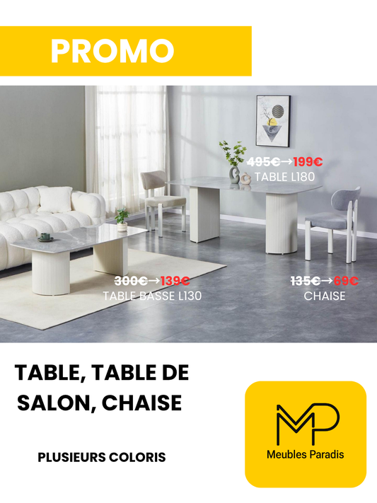 Tables, chaises