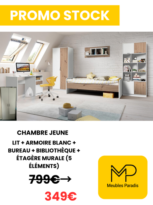 Chambre à coucher jeune complète