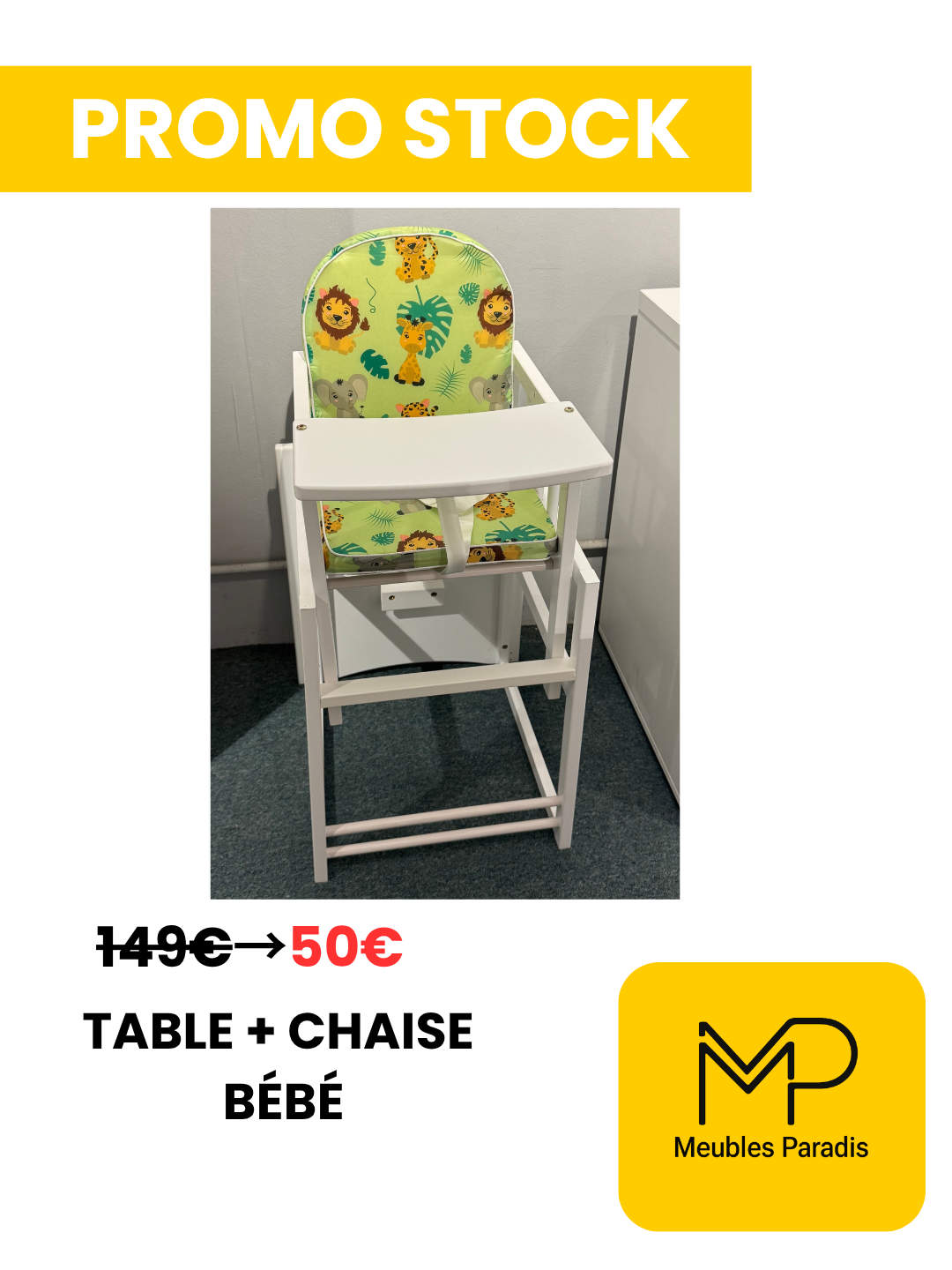 Table + chaise bébé