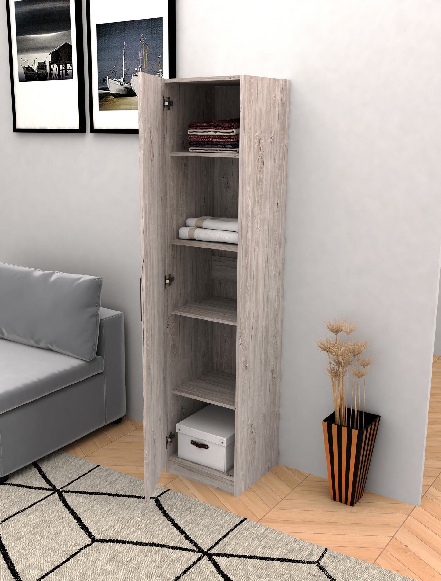 Armoire de rangement New Grey Oak