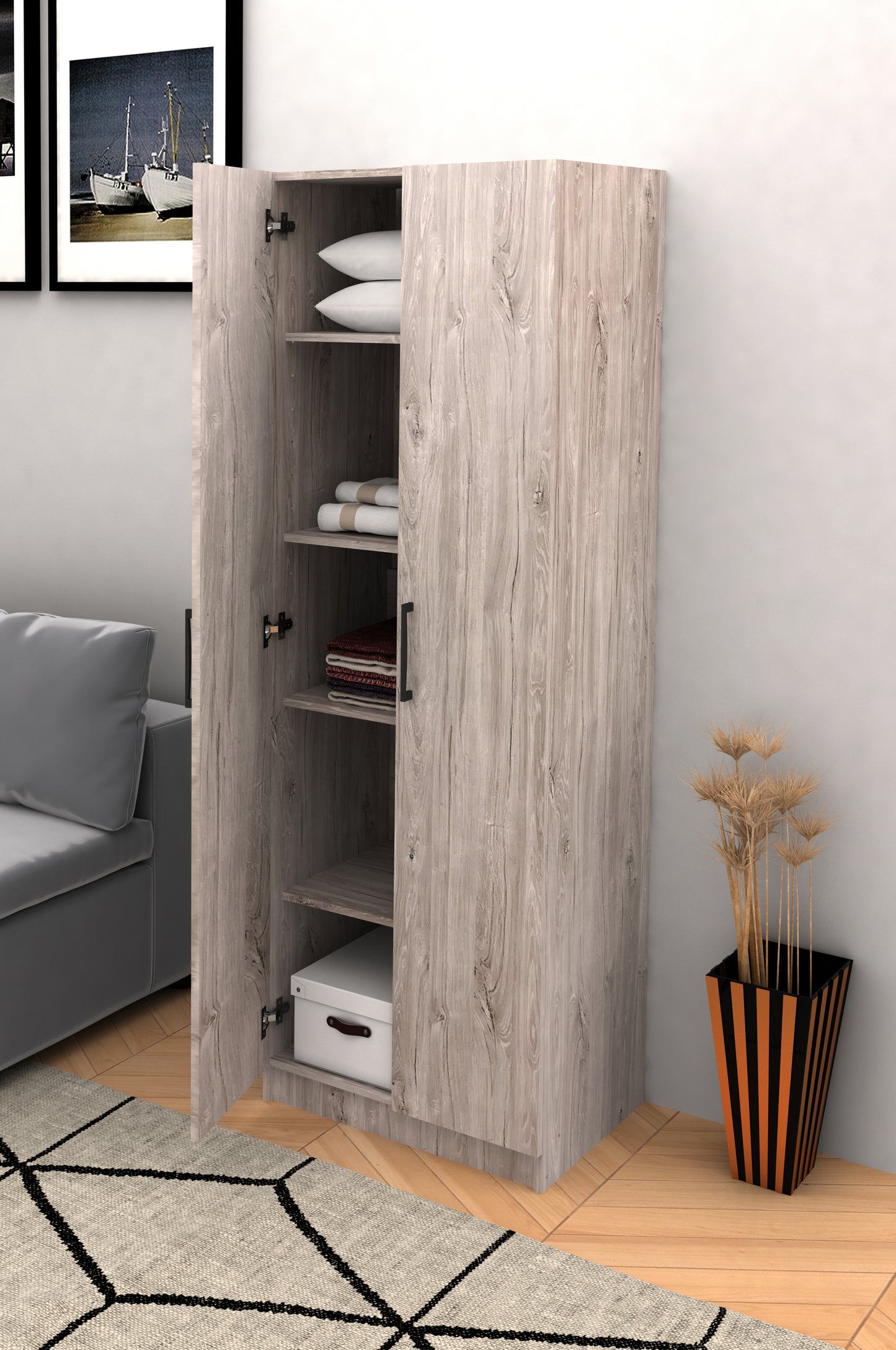 Armoire de rangement New Grey Oak