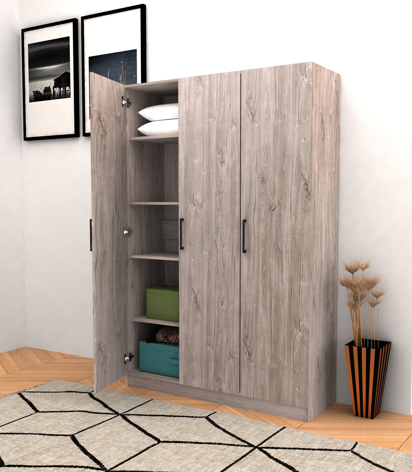 Armoire de rangement New Grey Oak