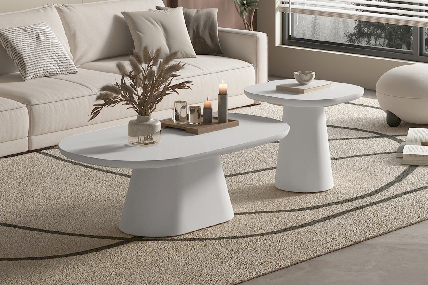 Tavira Oval Coffee Table 120cm